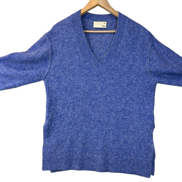 Wilfred Free Womens Sweater Alpaca Wool Relaxed Fit V-Neck Effortless Cozy Small - Picture 4 of 15